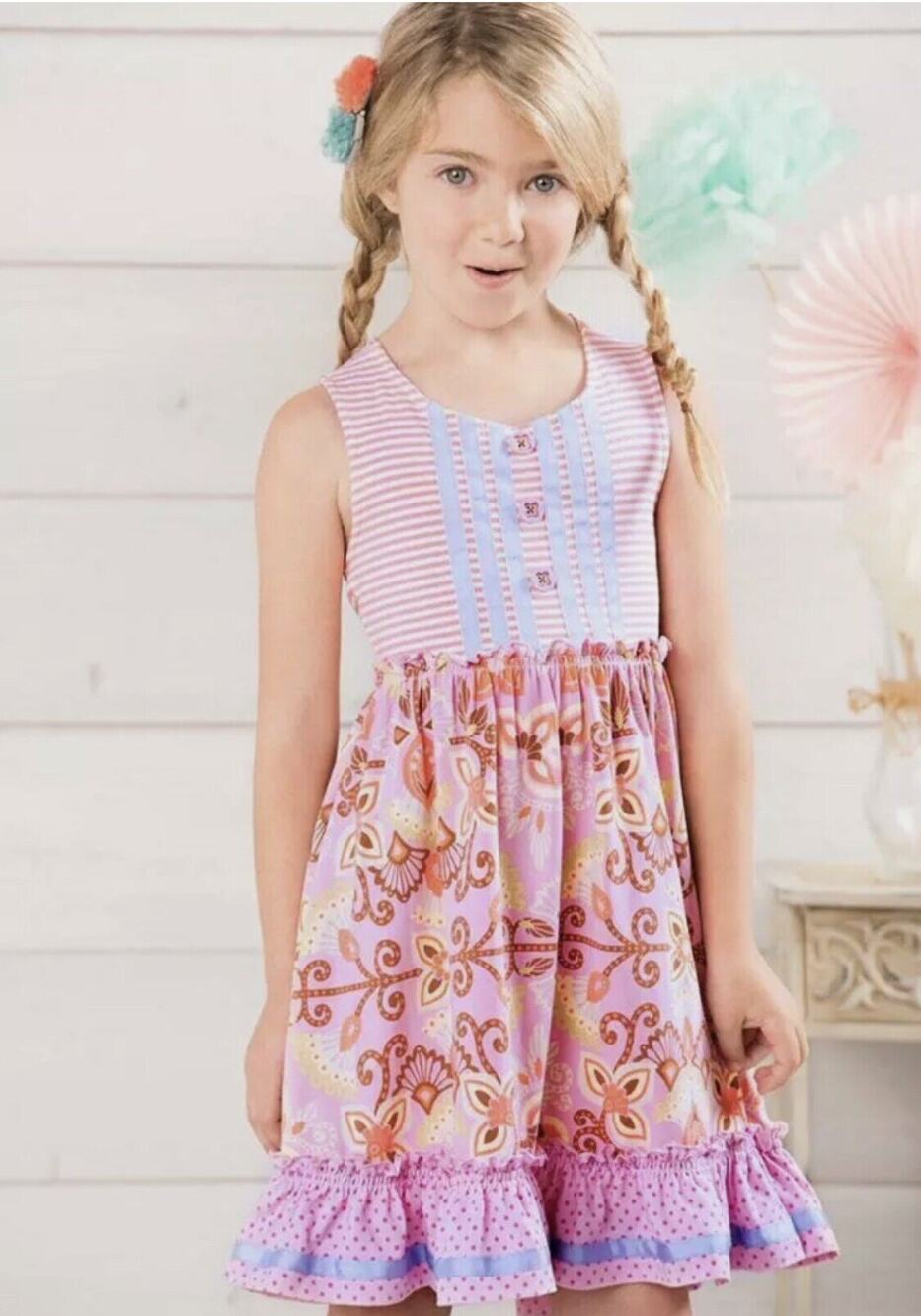 Matilda Jane Adventure Begins Dress Girls Size 2 Good used condition One flaw